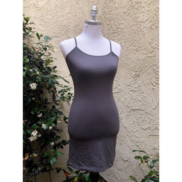 Charcoal Cami Bodycon Mini Dress - Picture 7 of 9